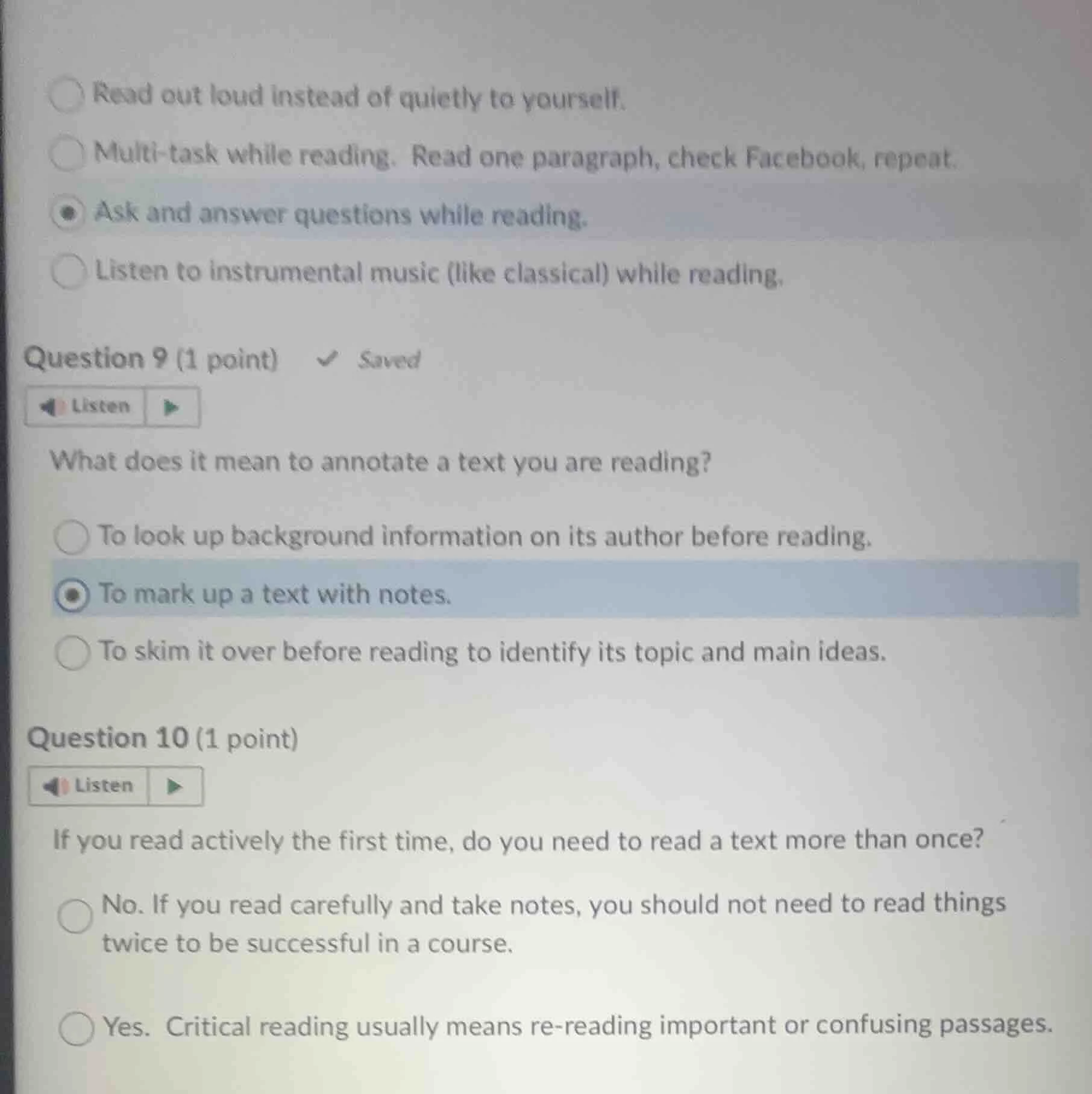 read out loud instead of quietly to yourself. multi - task while readin…