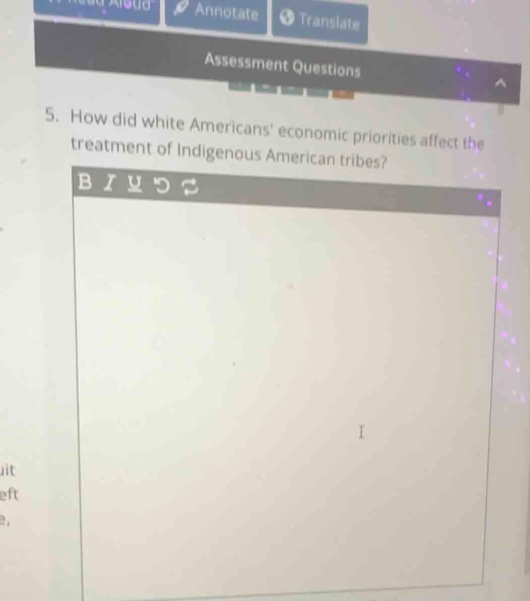 5. how did white americans economic priorities affect the treatment of …