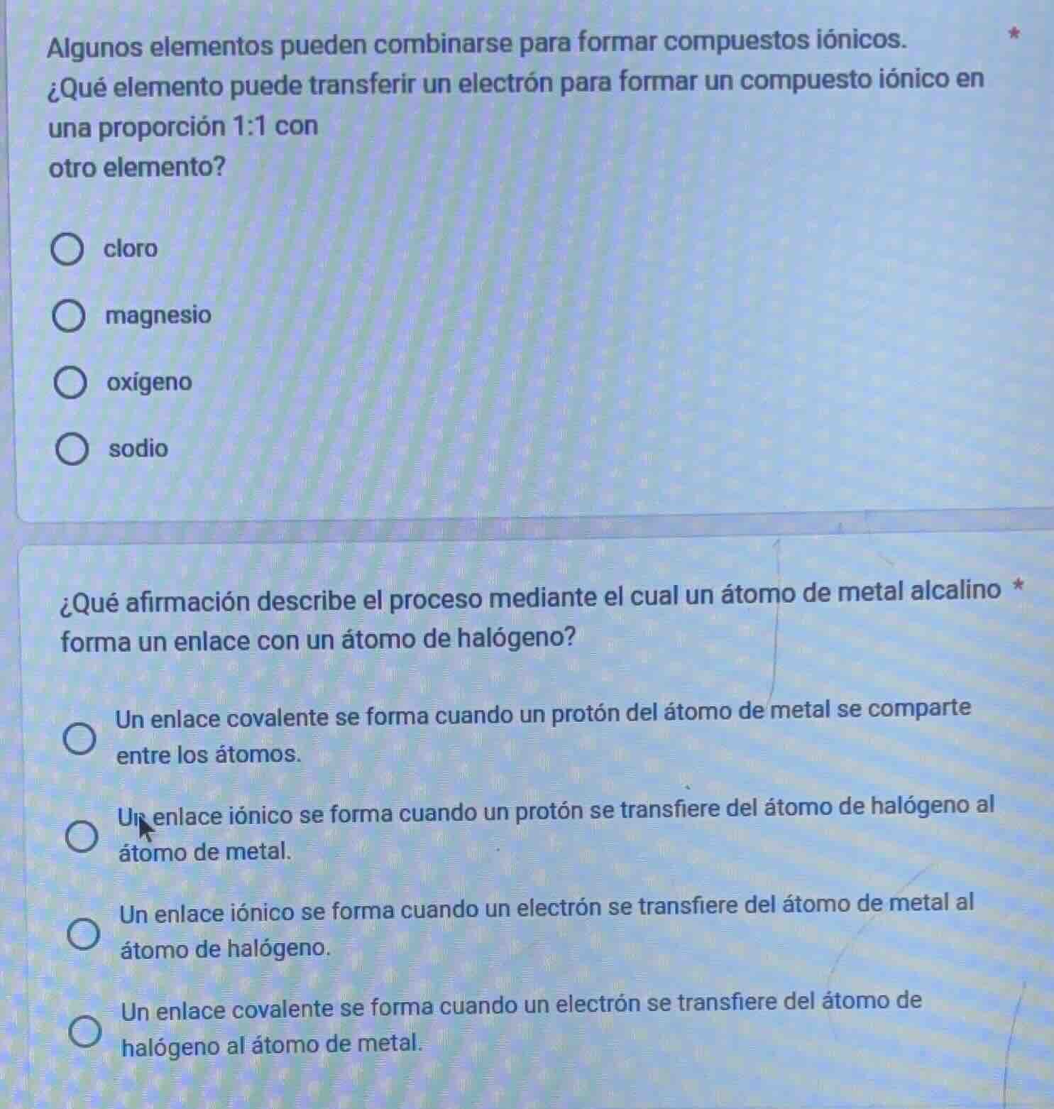 algunos elementos pueden combinarse para formar compuestos iónicos. ¿qu…