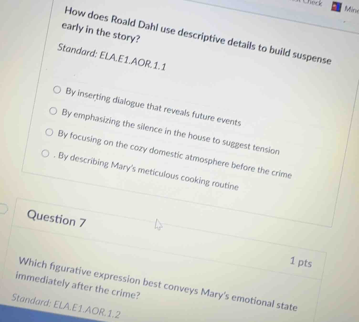how does roald dahl use descriptive details to build suspense early in …
