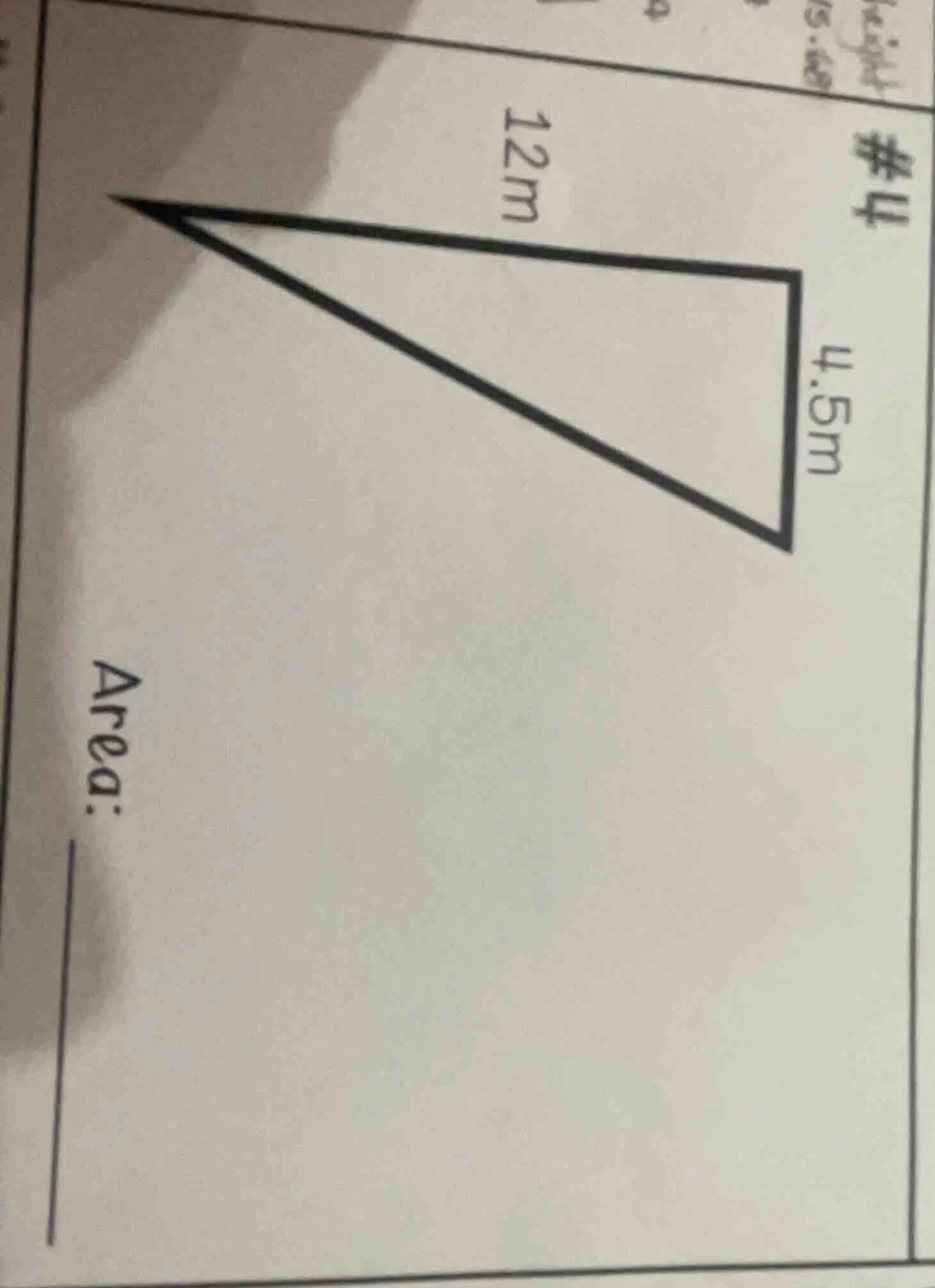 12m, 4.5m, area: