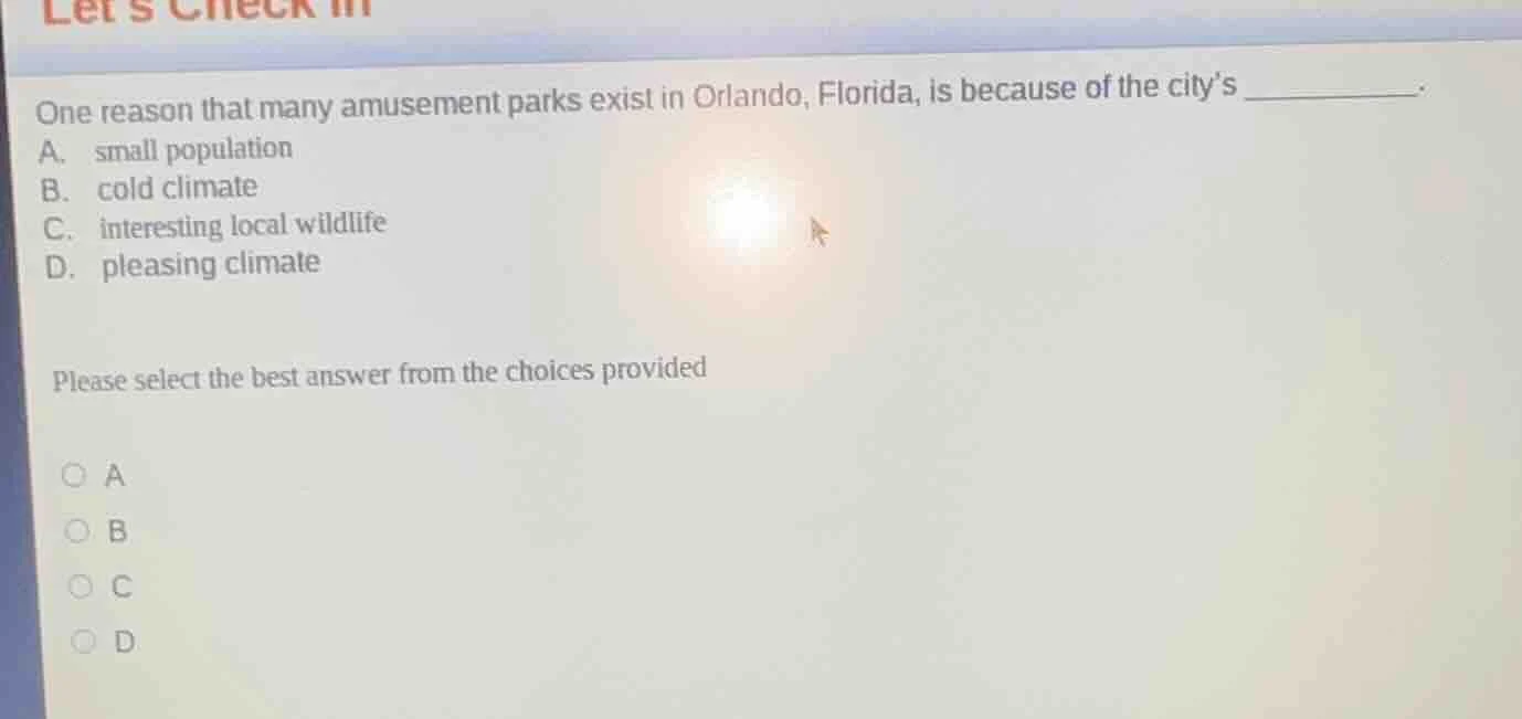 one reason that many amusement parks exist in orlando, florida, is beca…