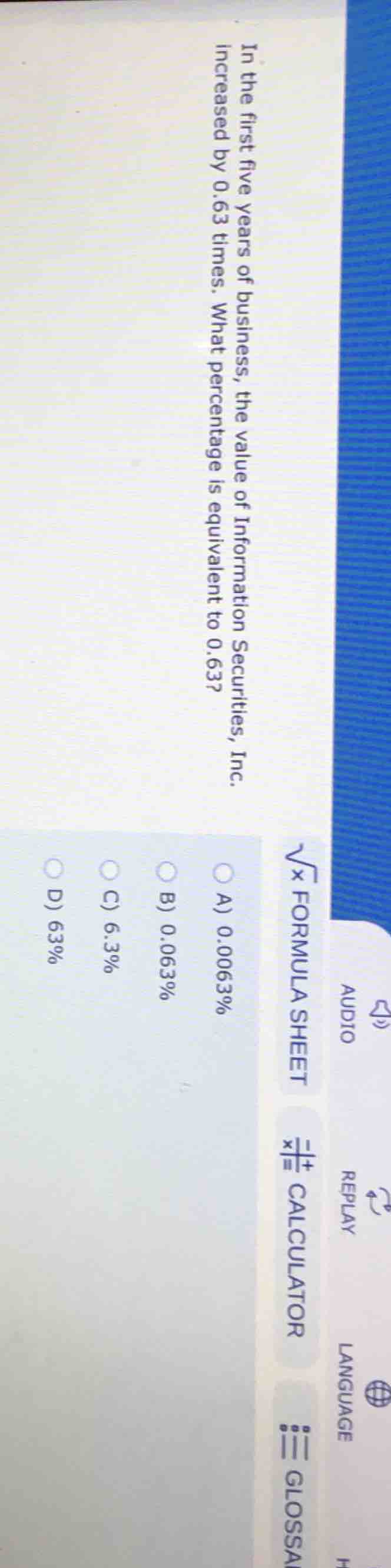 in the first five years of business, the value of information securitie…