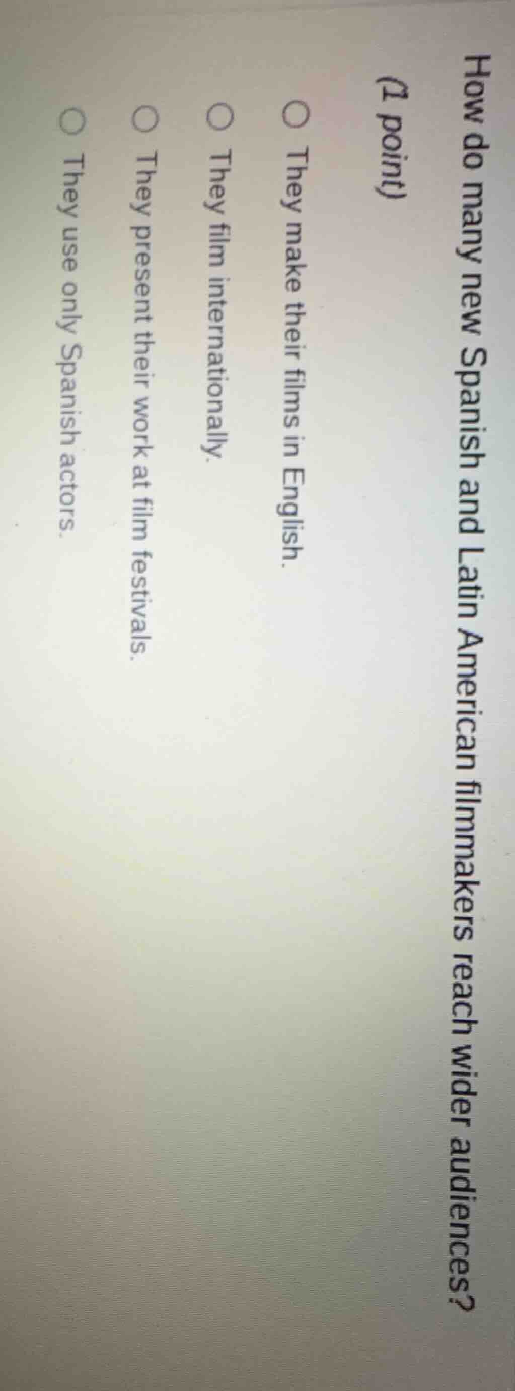 how many new spanish and latin american filmmakers reach wider audience…