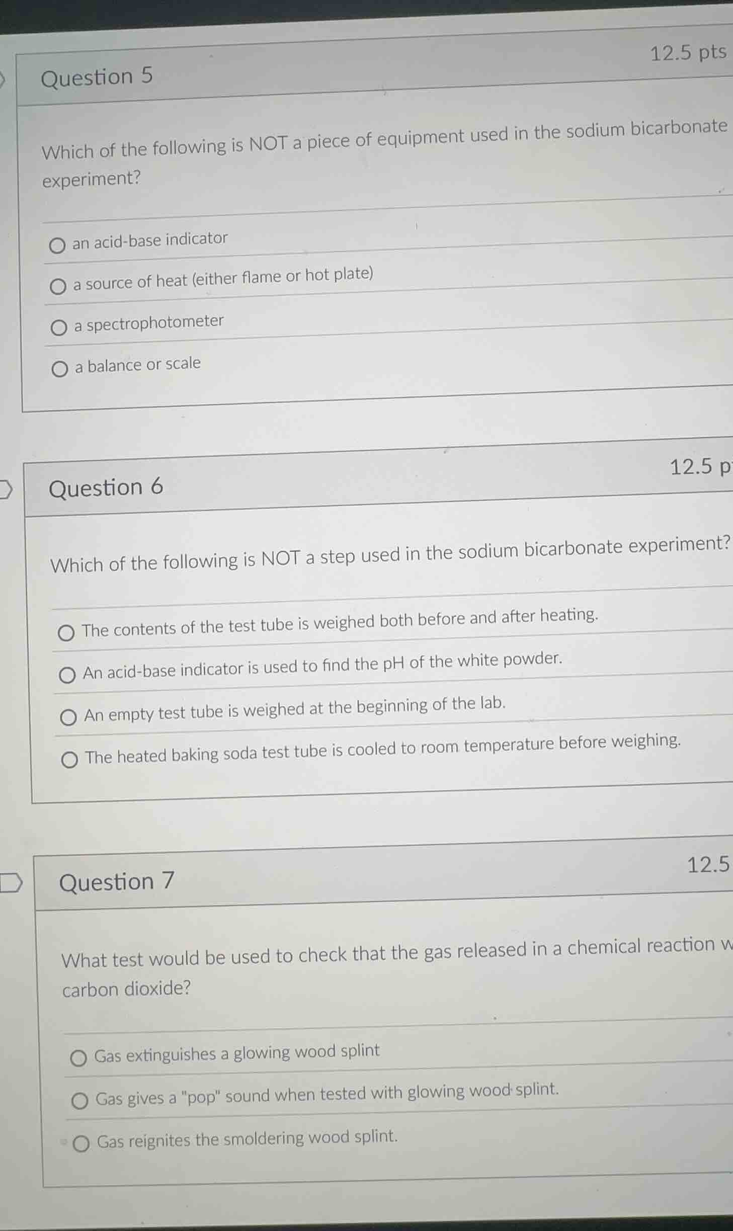 question 5 which of the following is not a piece of equipment used in t…