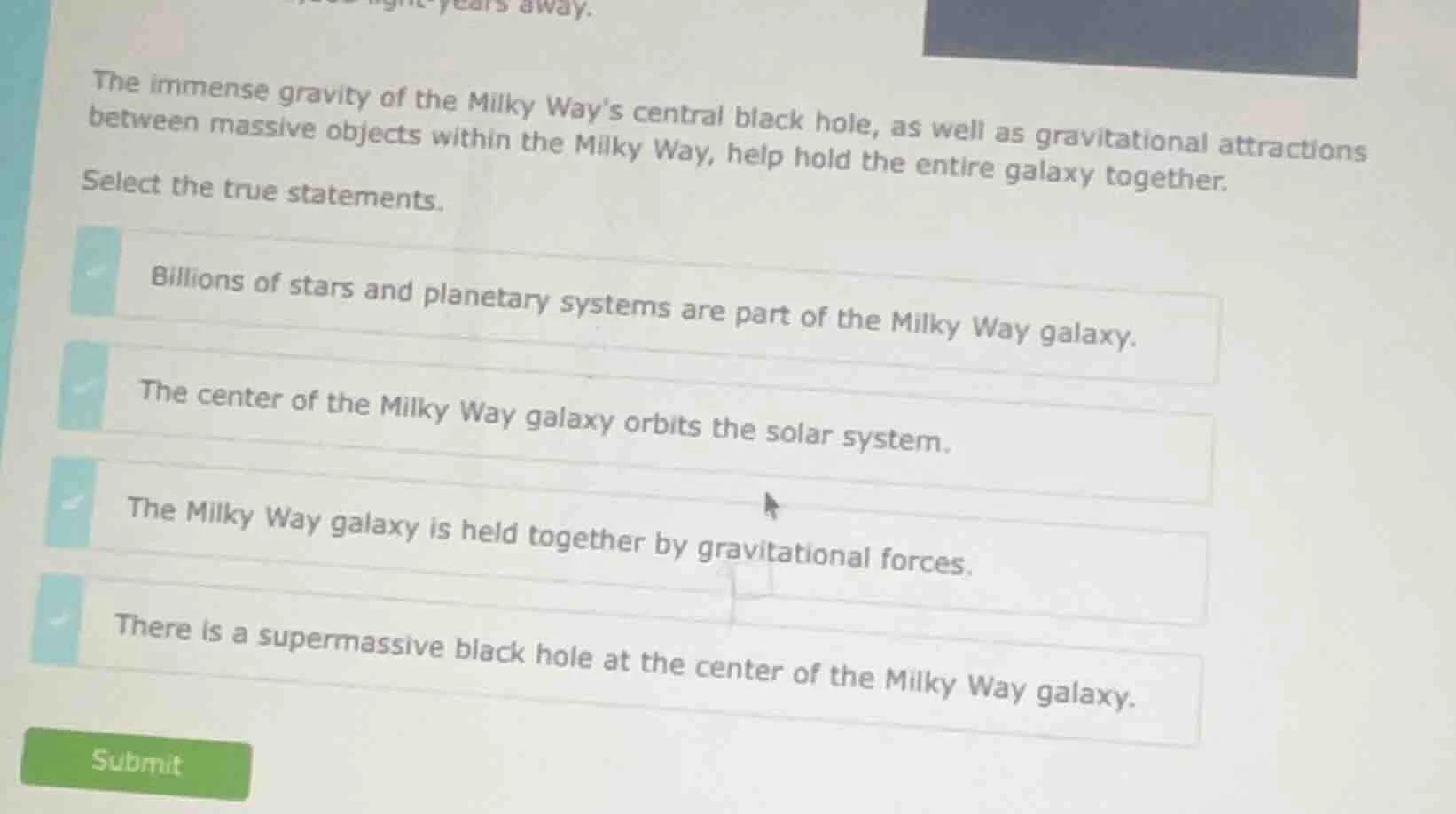 the immense gravity of the milky way’s central black hole, as well as g…
