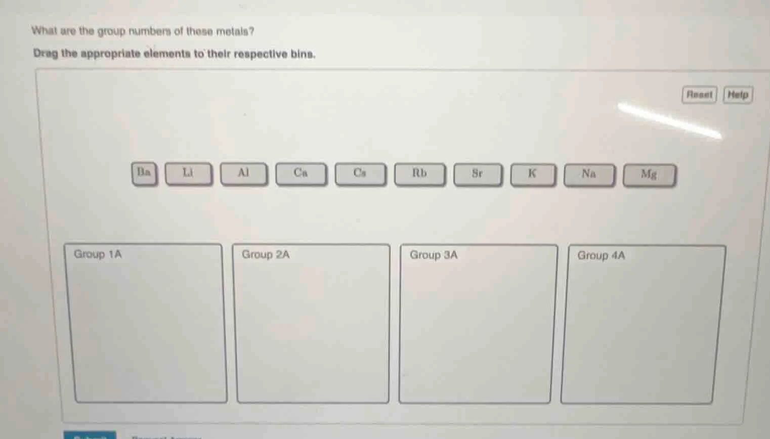 what are the group numbers of these metals? drag the appropriate elemen…