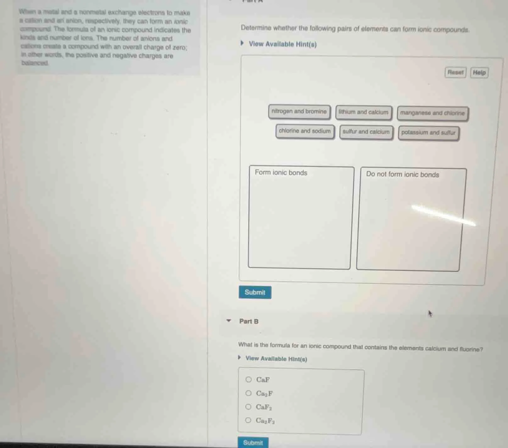 when a metal and a nonmetal exchange electrons to make a cation and an …