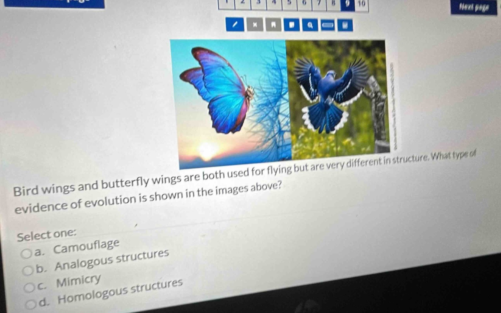 bird wings and butterfly wings are both used for flying but are very di…