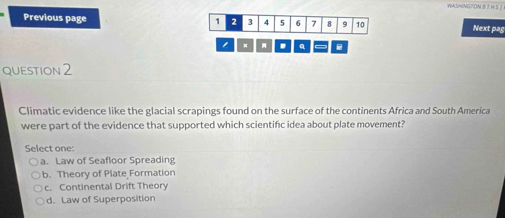 question 2 climatic evidence like the glacial scrapings found on the su…