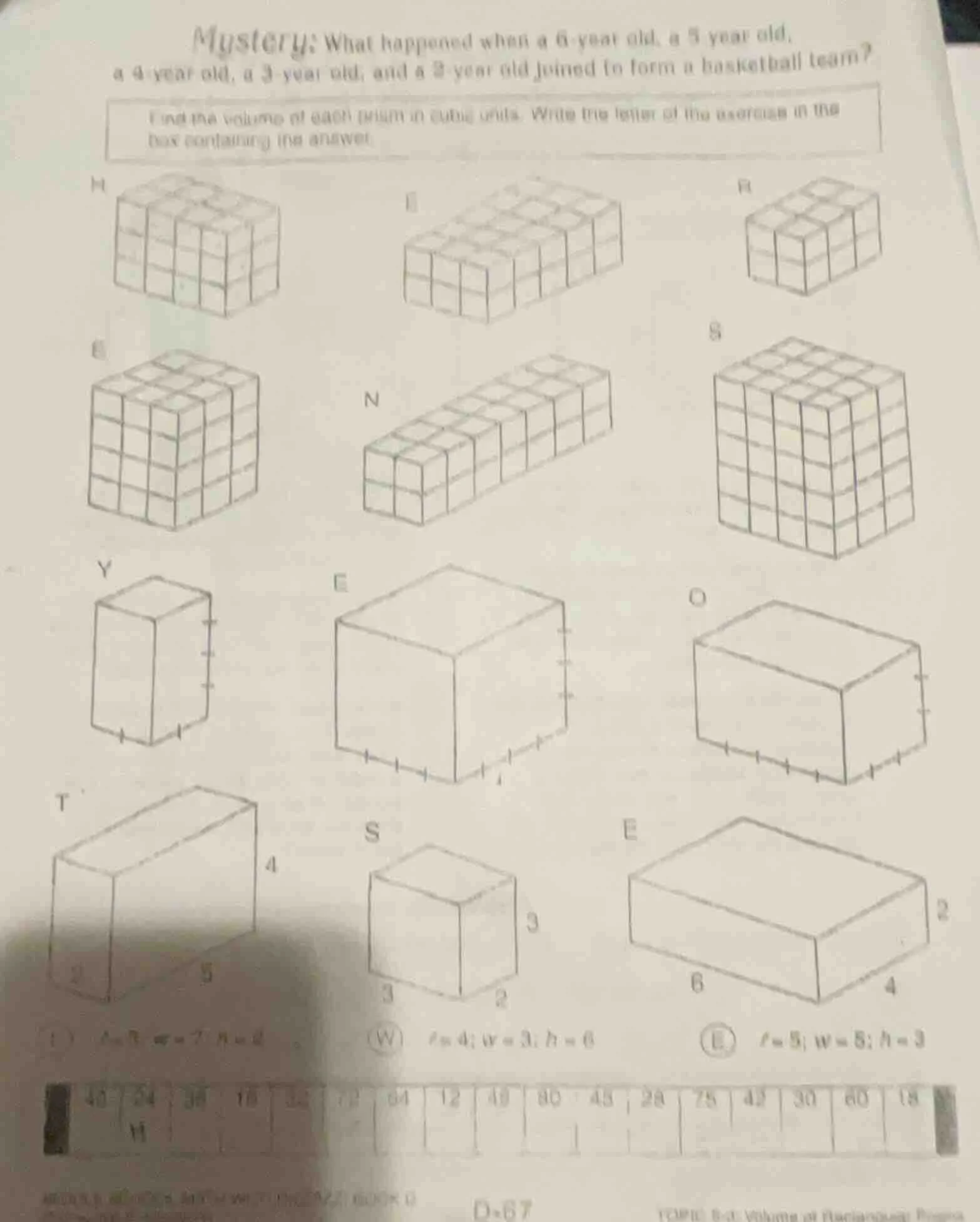 mystery: what happened when a 6 - year old, a 5 year old, a 4 year old,…