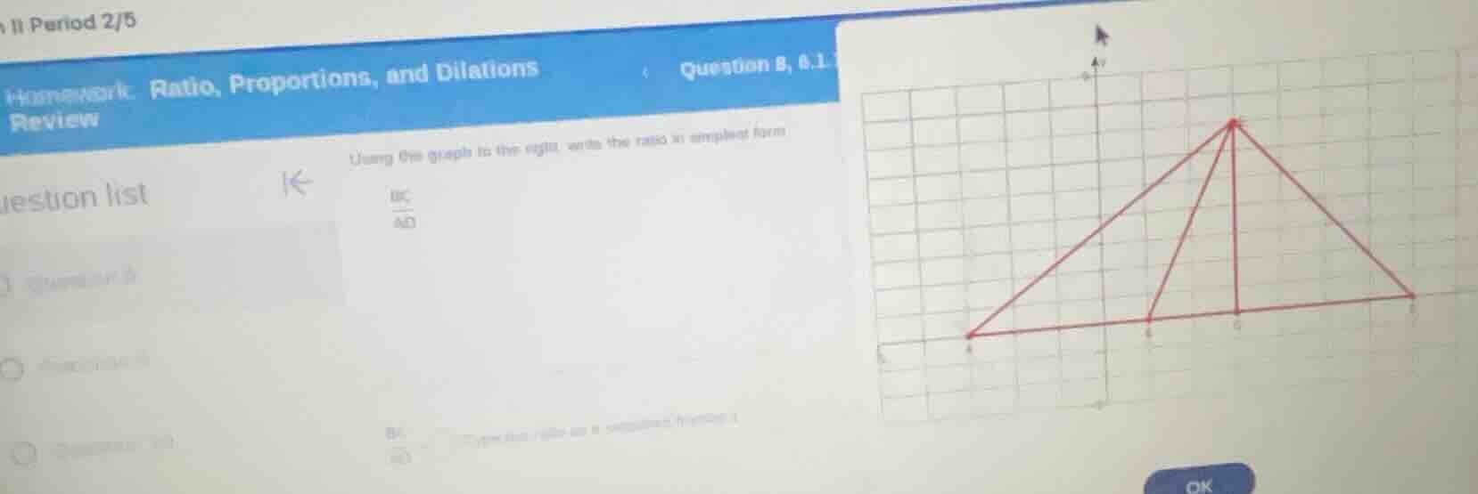 ii period 2/5 homework: ratio, proportions, and dilations review questi…