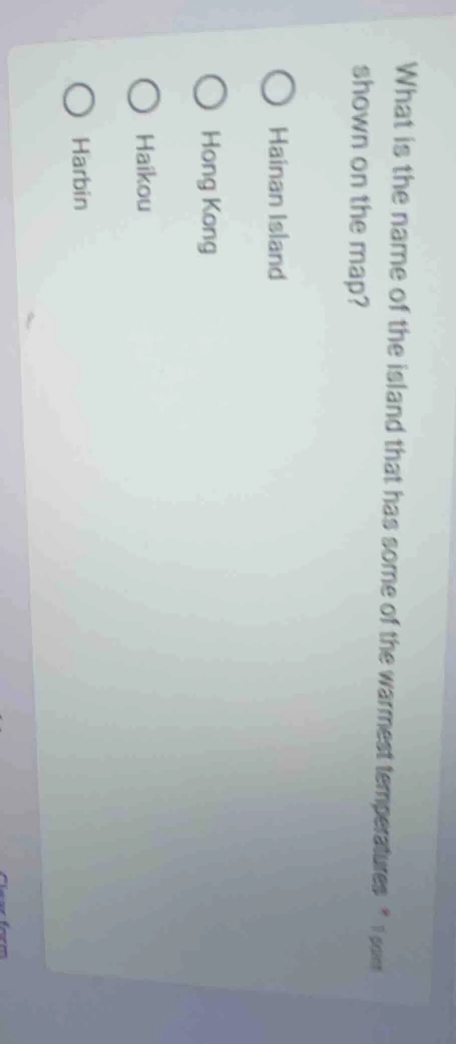 what is the name of the island that has some of the warmest temperature…