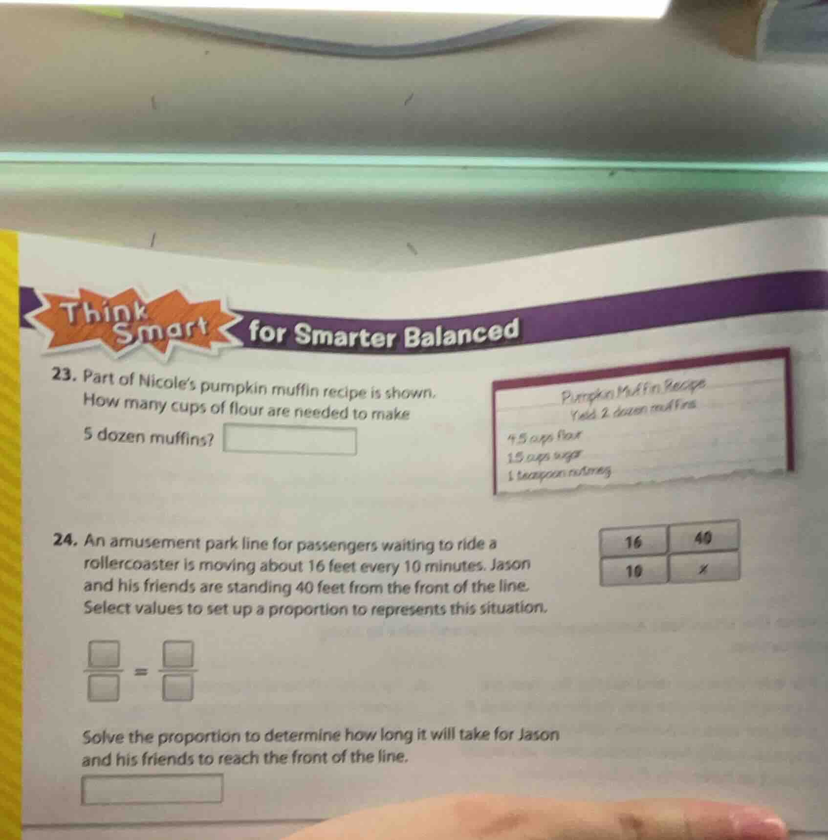 23. part of nicoles pumpkin muffin recipe is shown. how many cups of fl…