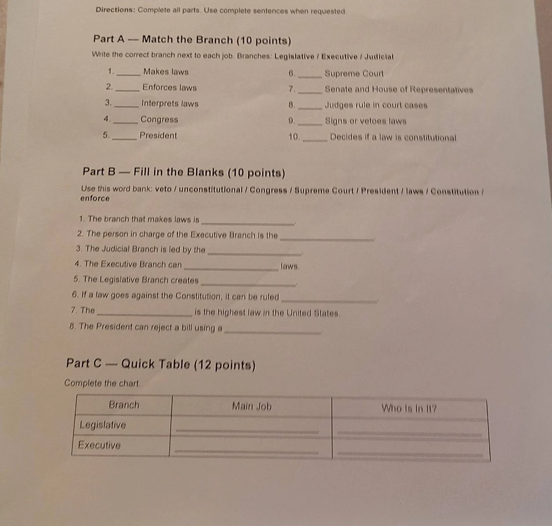 directions: complete all parts. use complete sentences when requested. …