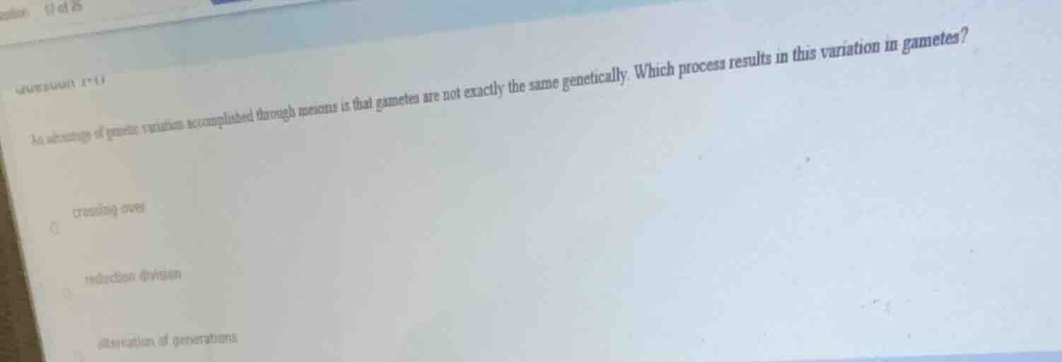 an advantage of genetic variation accomplished through meiosis is that …