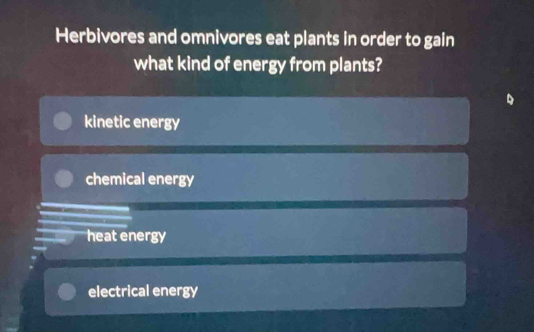 herbivores and omnivores eat plants in order to gain what kind of energ…