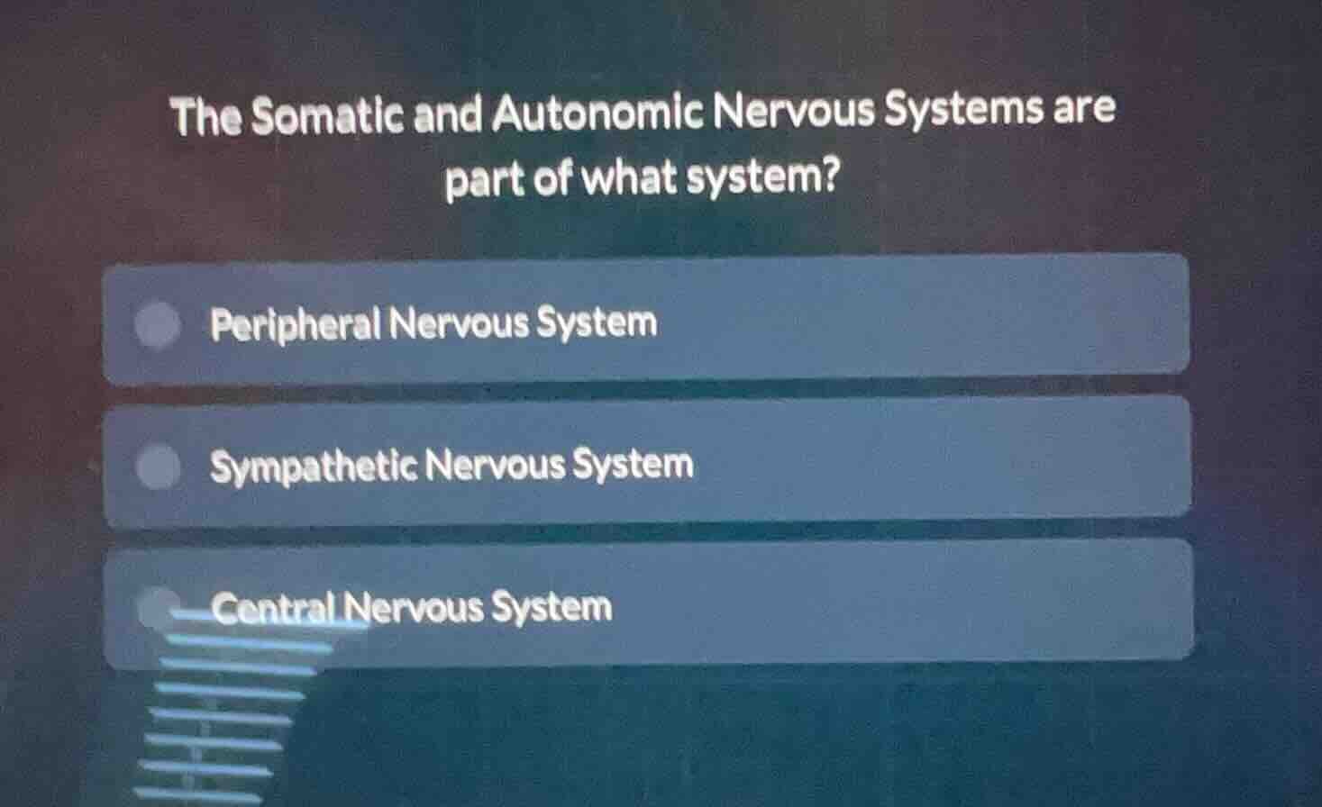 the somatic and autonomic nervous systems are part of what system? peri…