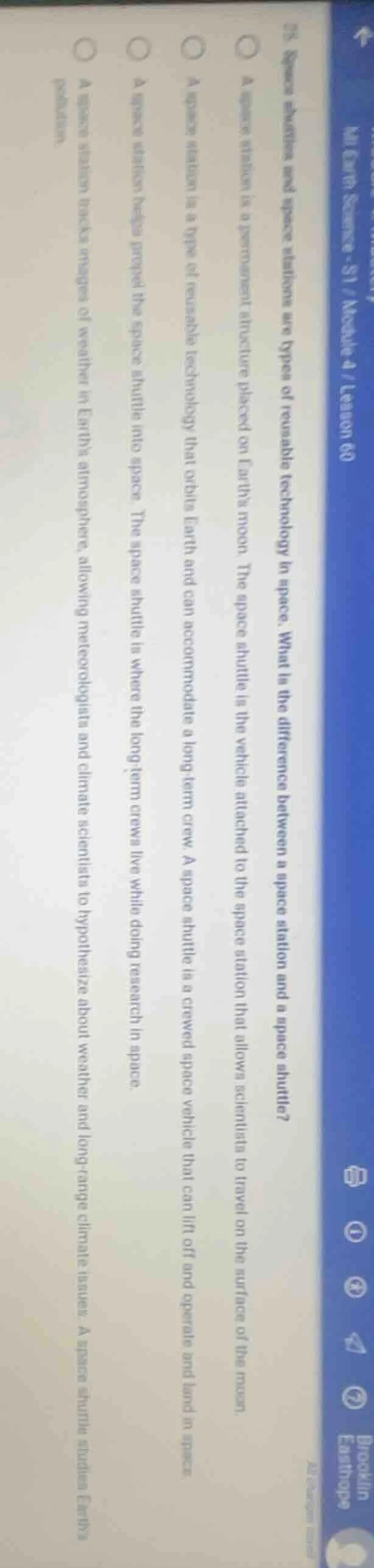 25. space stations and space shuttles are types of reusable technology …