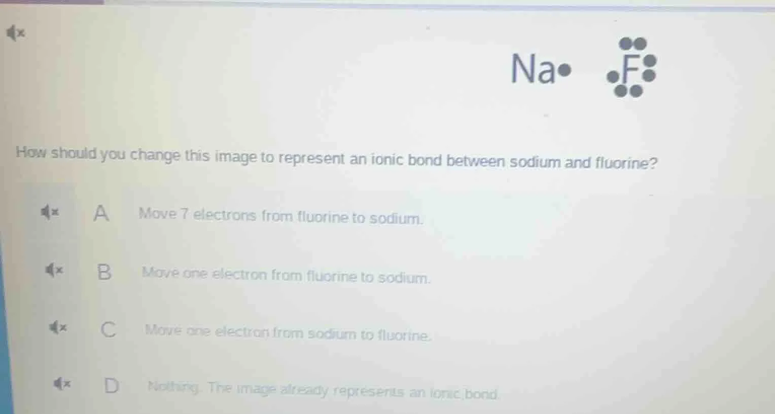 how should you change this image to represent an ionic bond between sod…