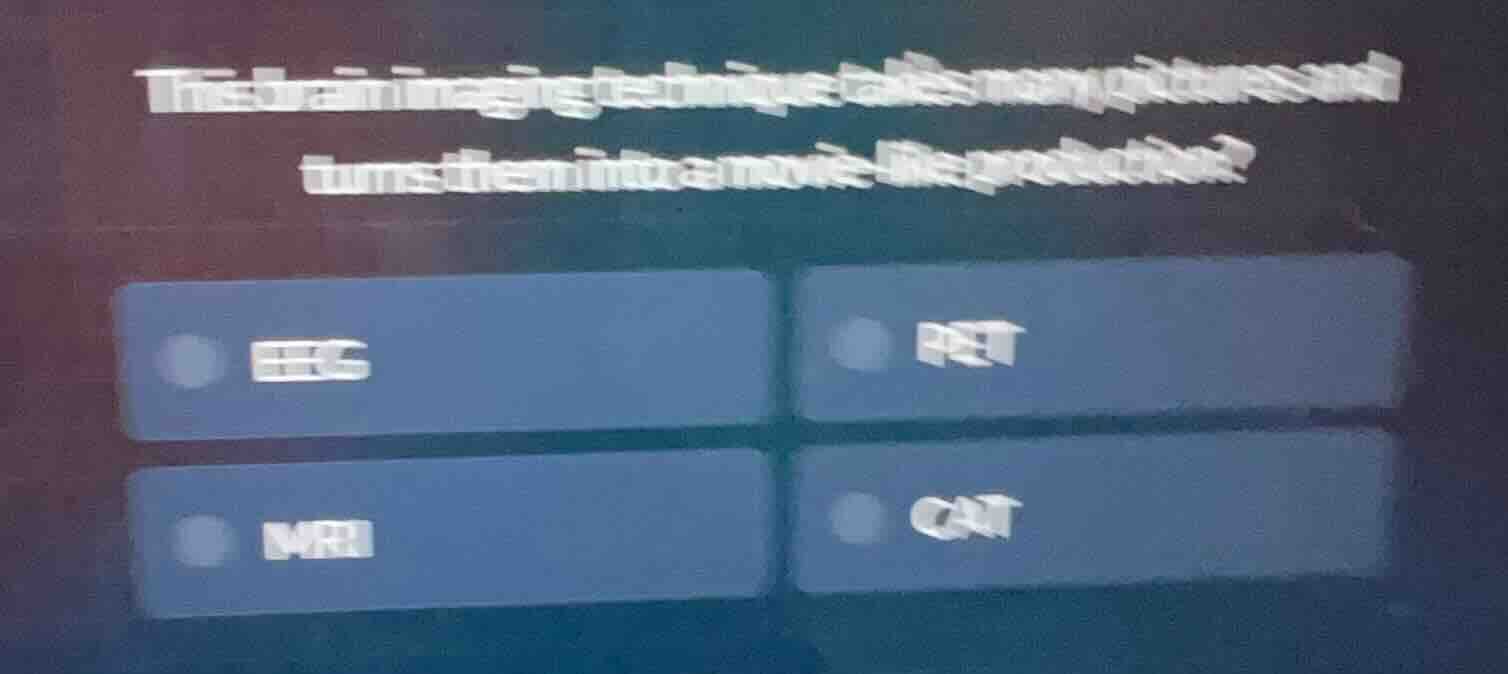 this brain imaging technique takes many pictures and turns them into a …