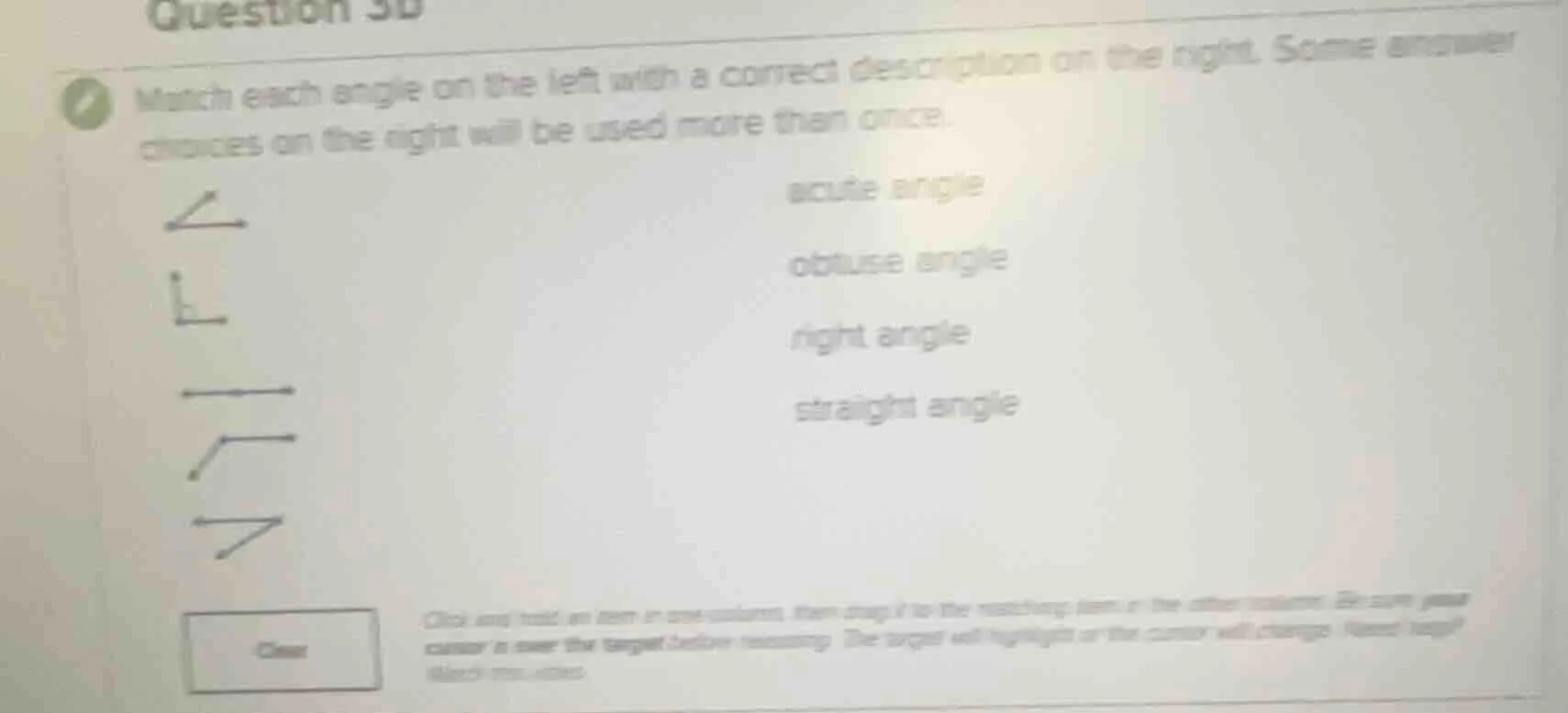question 3b match each angle on the left with a correct description on …