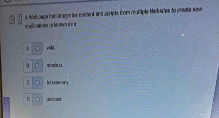 a web page that integrates content and scripts from multiple websites t…