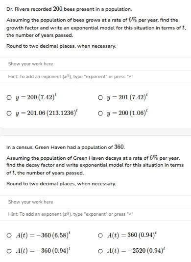 dr. rivera recorded 200 bees present in a population. assuming the popu…