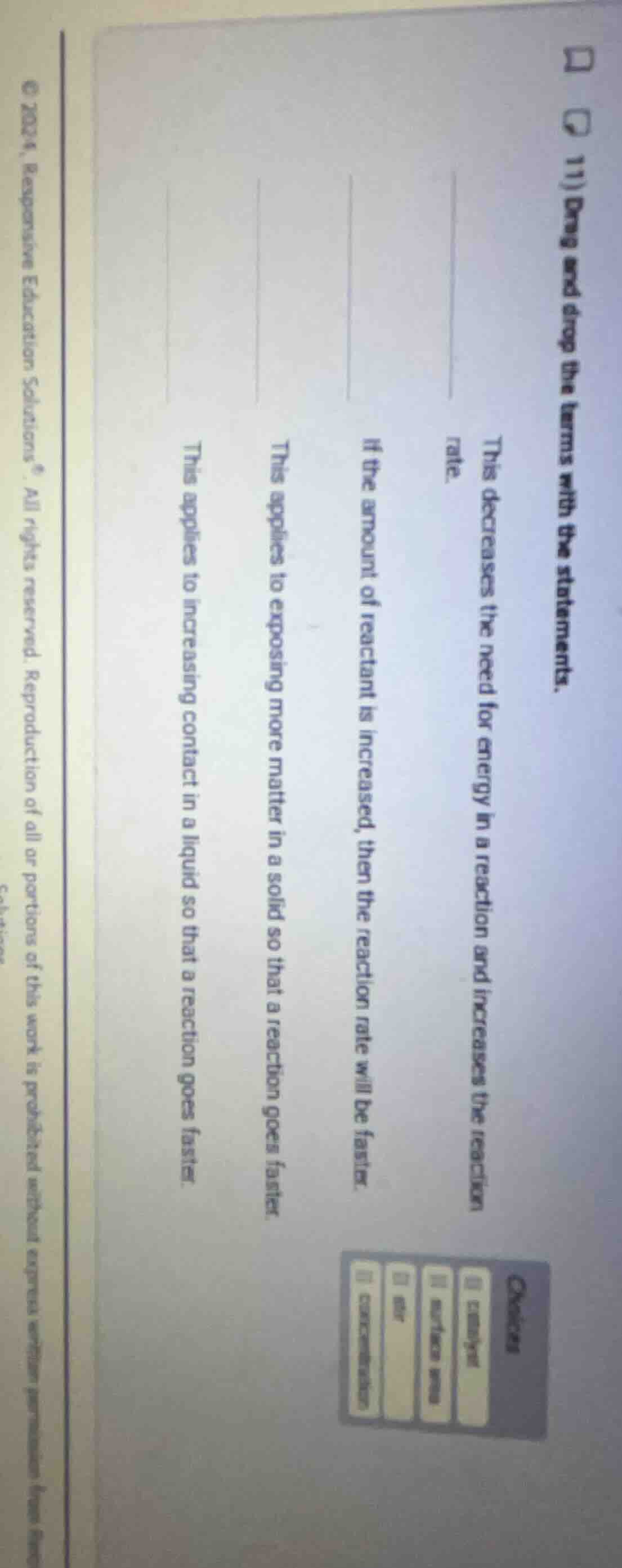 11) drag and drop the terms with the statements. this decreases the nee…