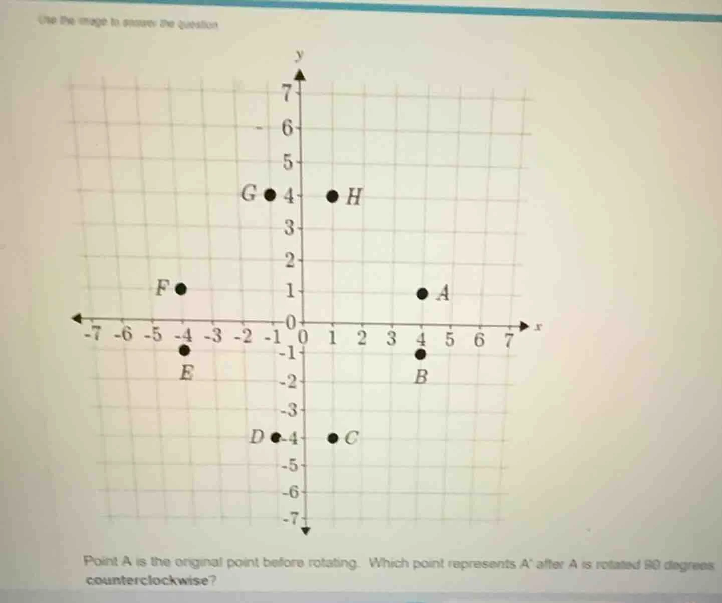 use the image to answer the question point a is the original point befo…