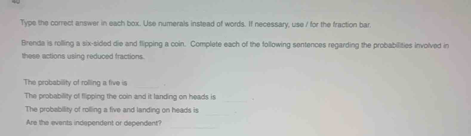type the correct answer in each box. use numerals instead of words. if …