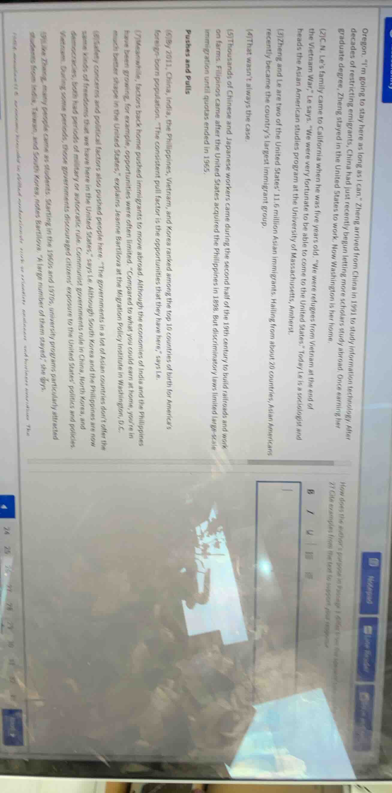 oregon. “i’m going to stay here as long as i can,” zheng arrived from c…