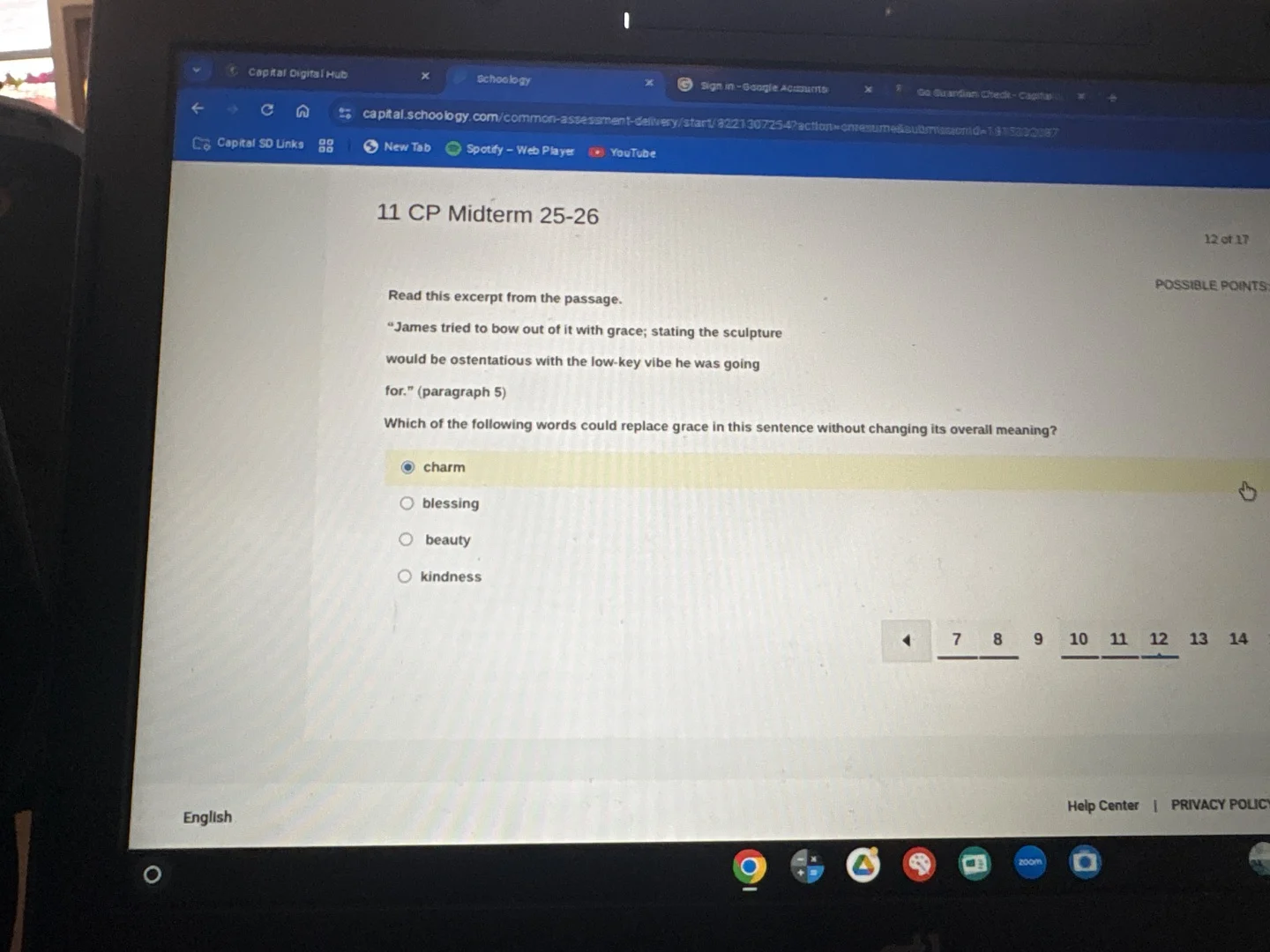 11 cp midterm 25-26 read this excerpt from the passage. “james tried to…