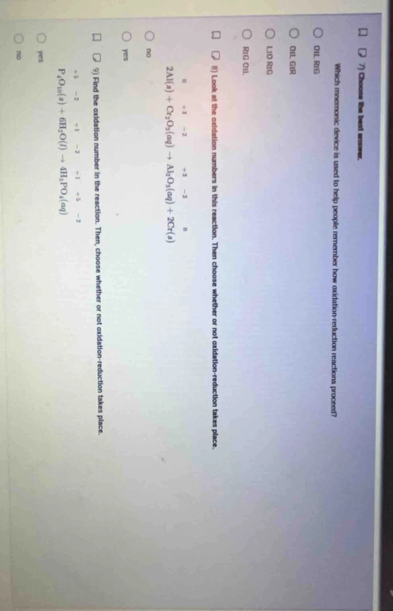 7) choose the best answer. which mnemonic device is used to help people…