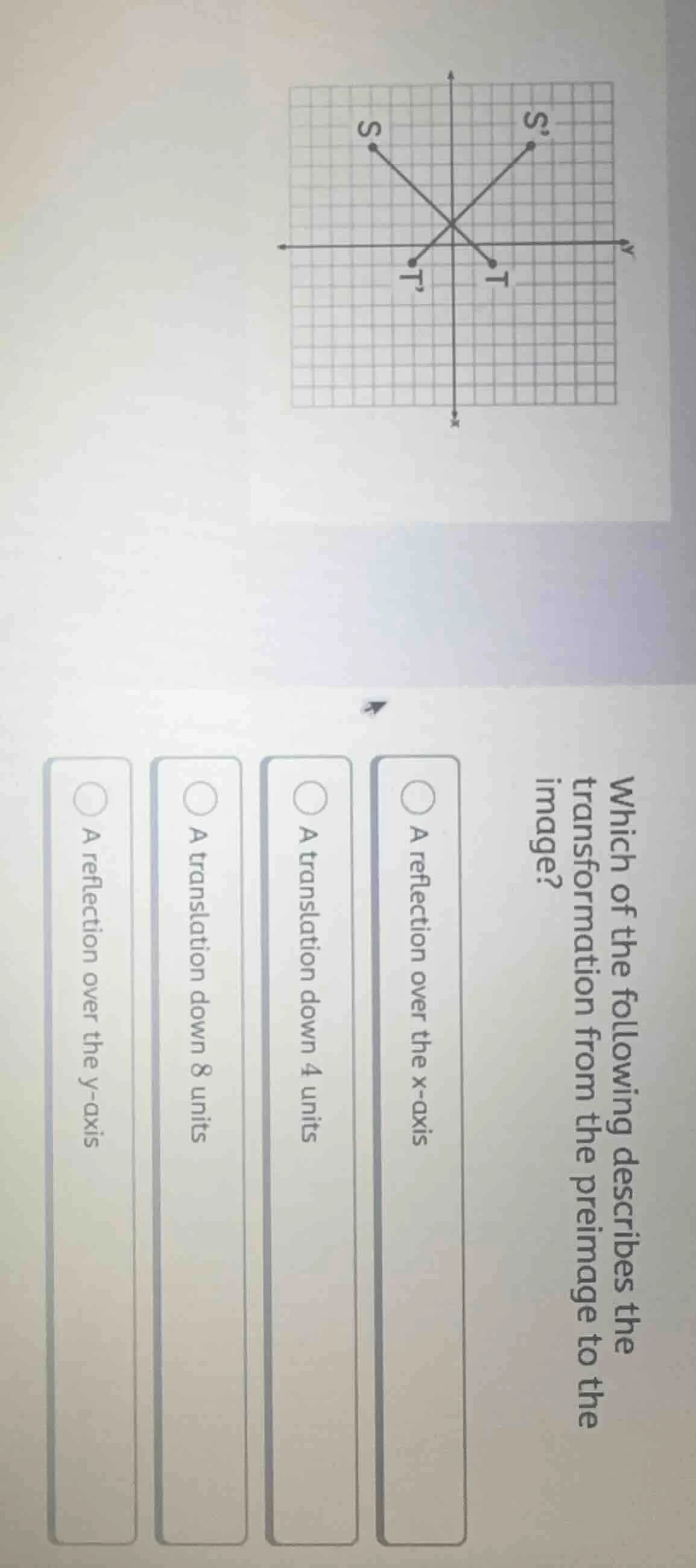 which of the following describes the transformation from the preimage t…