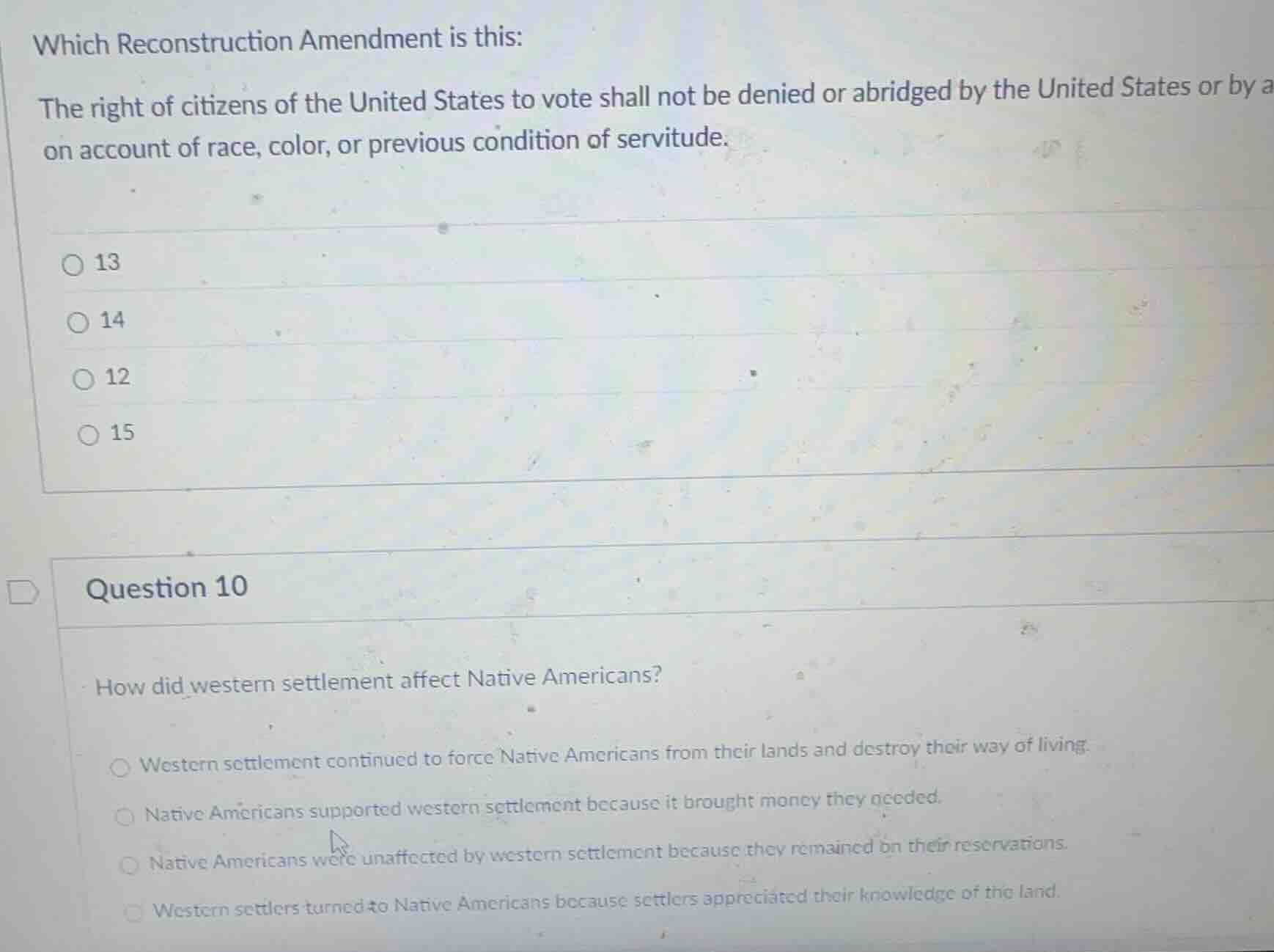 which reconstruction amendment is this: the right of citizens of the un…