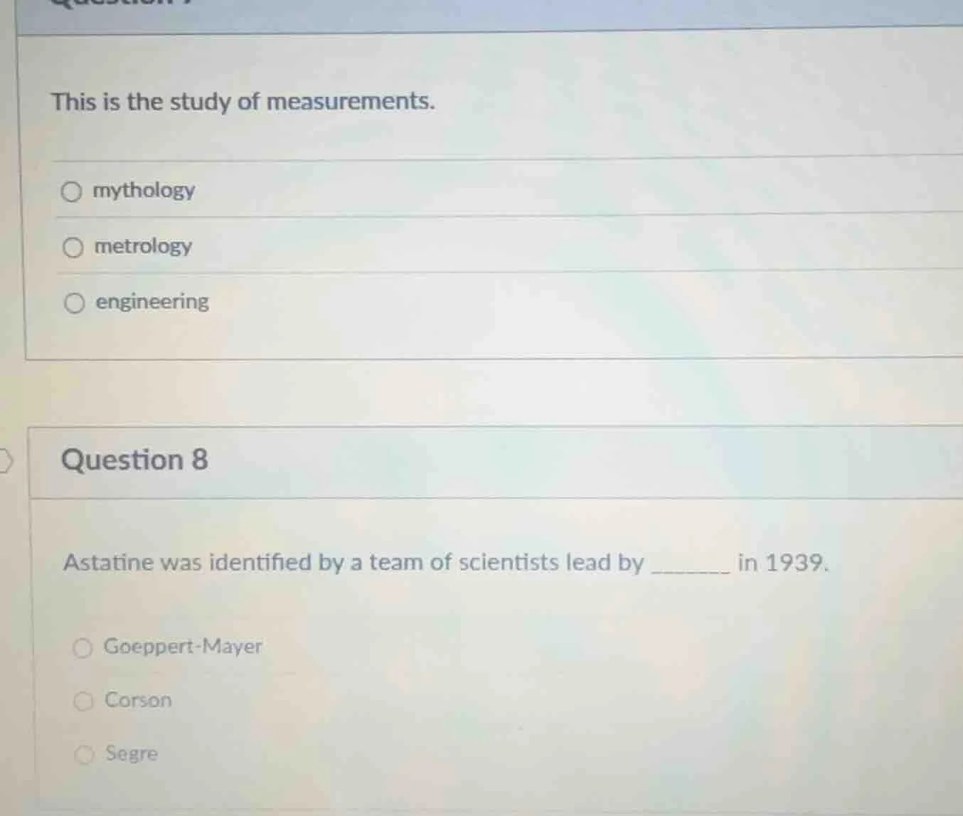 this is the study of measurements. mythology metrology engineering ques…