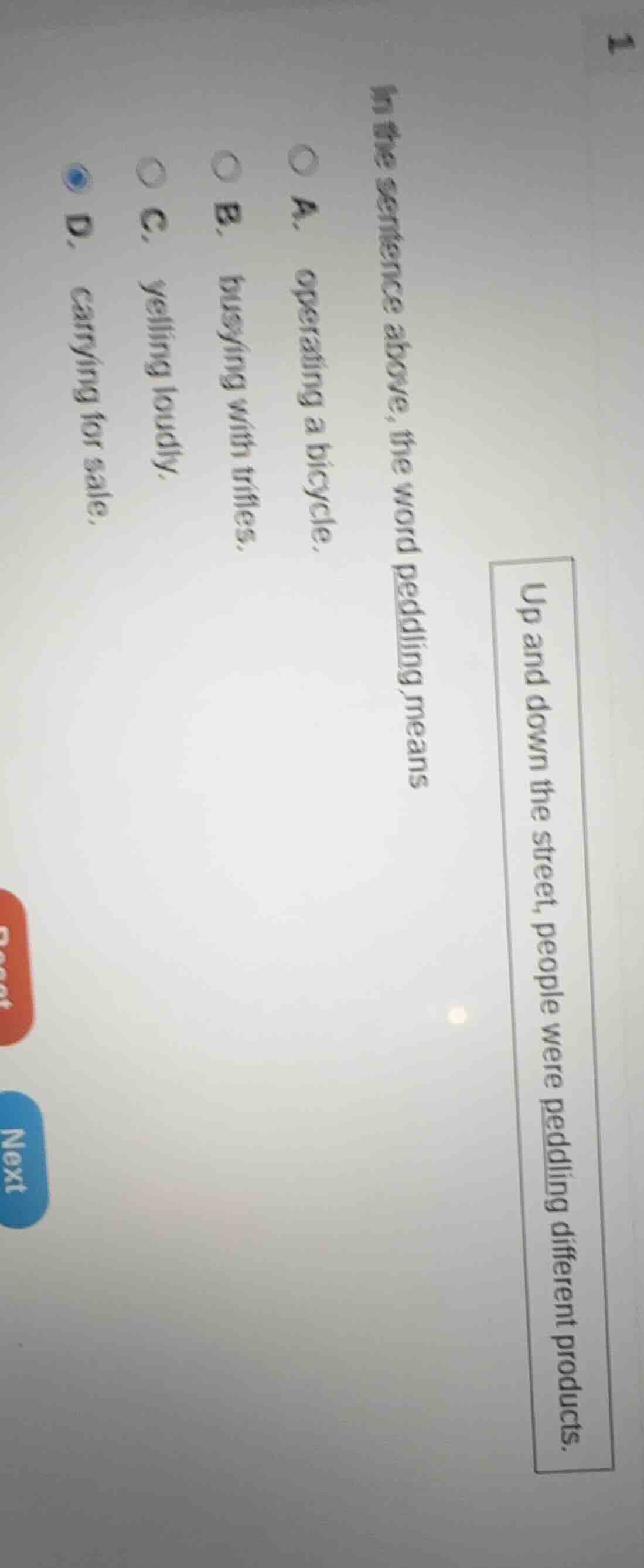 up and down the street, people were peddling different products. in the…