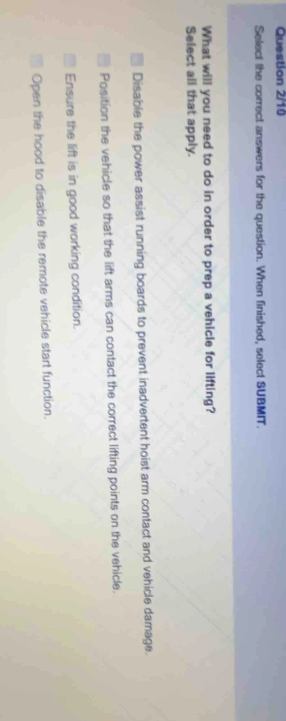 question 2/10 select the correct answers for the question. when finishe…