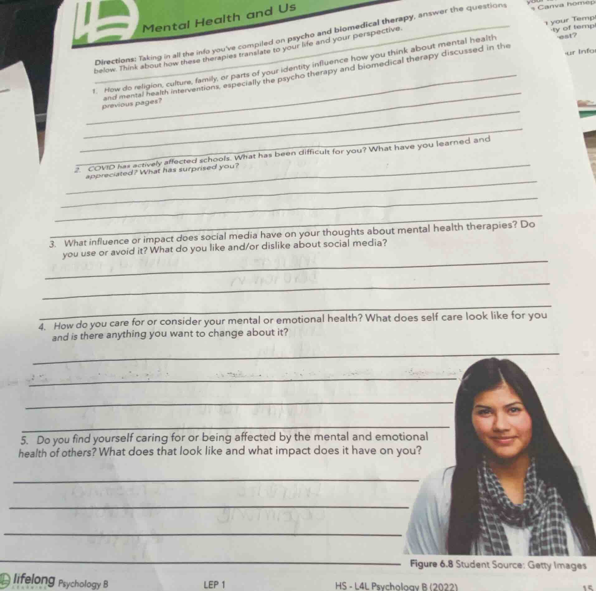 mental health and us directions: taking in all the info you’ve compiled…