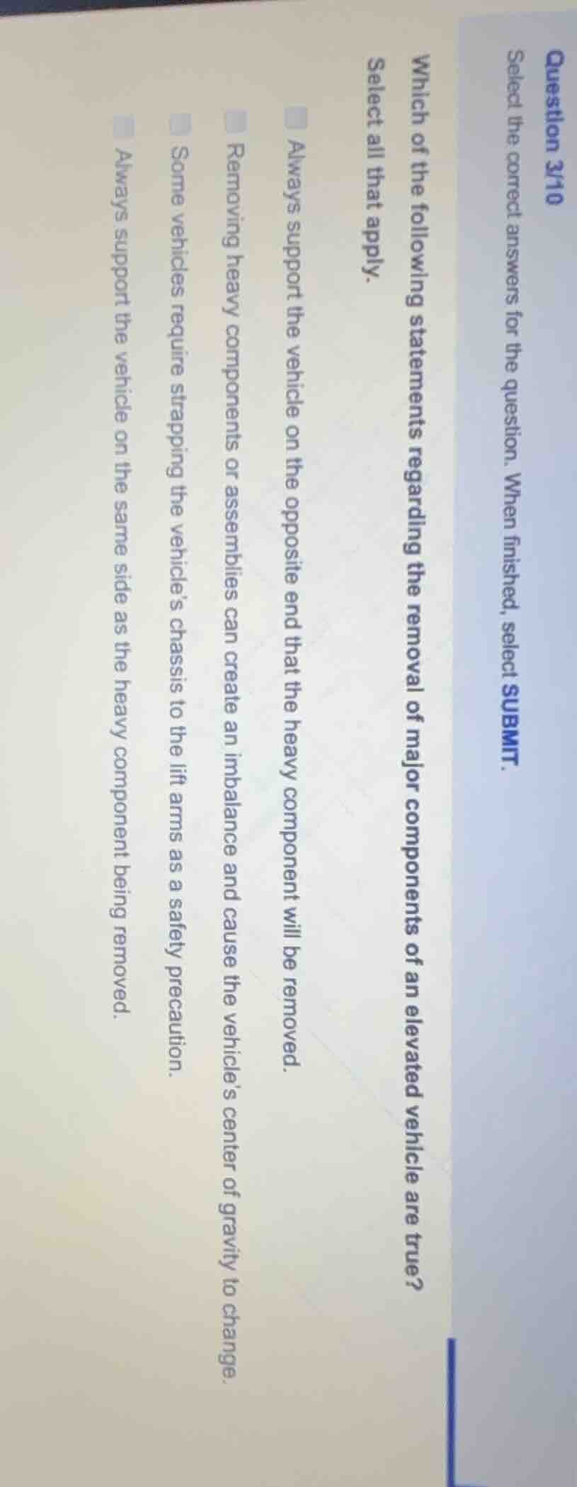 question 3/10 select the correct answers for the question. when finishe…