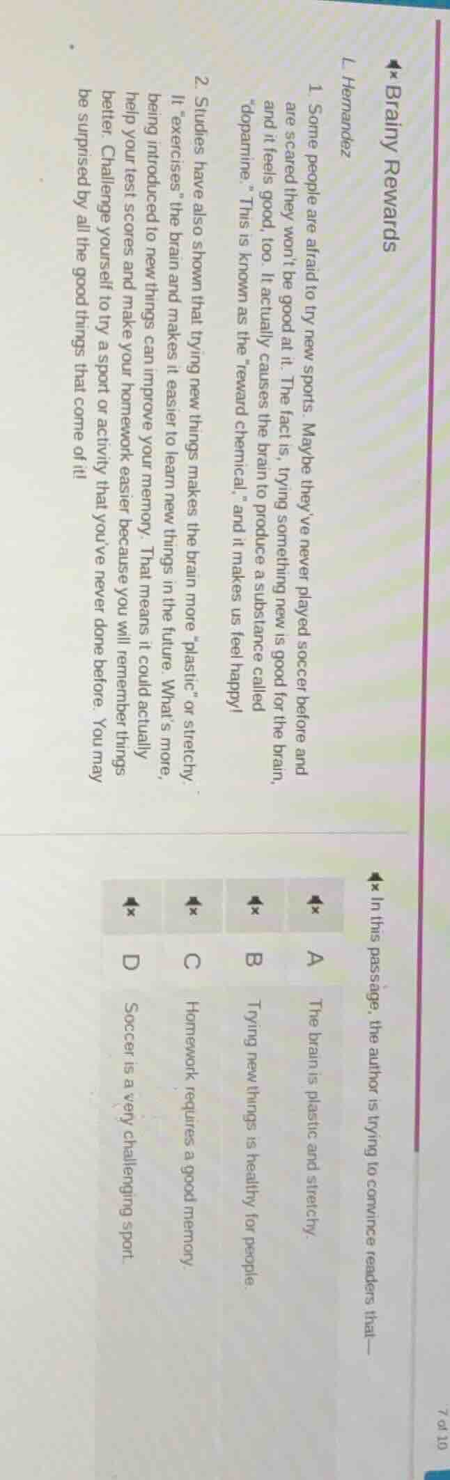 ★brainy rewards l hernandez 1 some people are afraid to try new sports.…