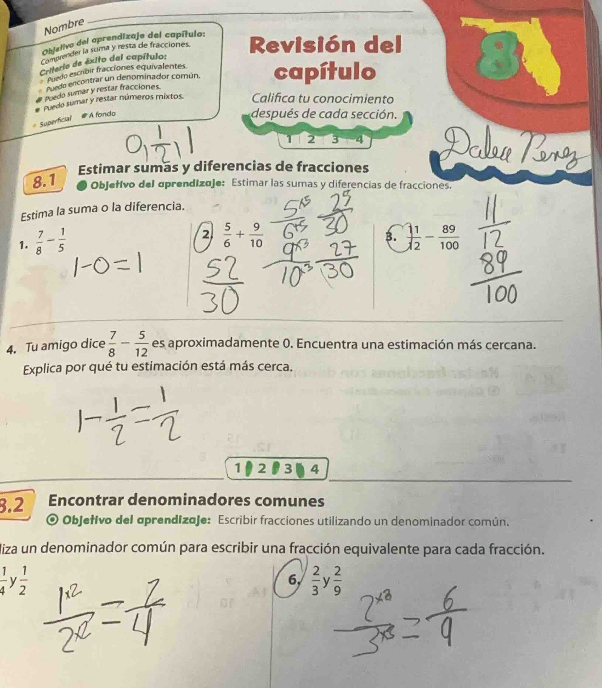 nombre objetivo del aprendizaje del capítulo: comprender la suma y rest…