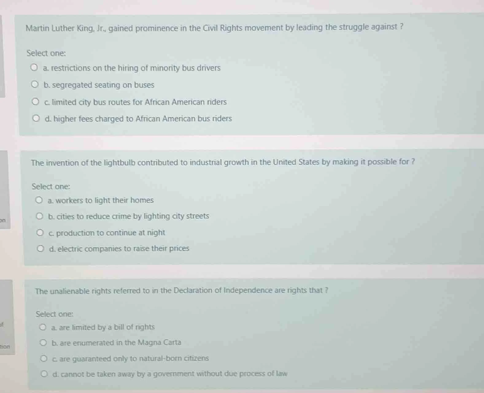 martin luther king, jr., gained prominence in the civil rights movement…