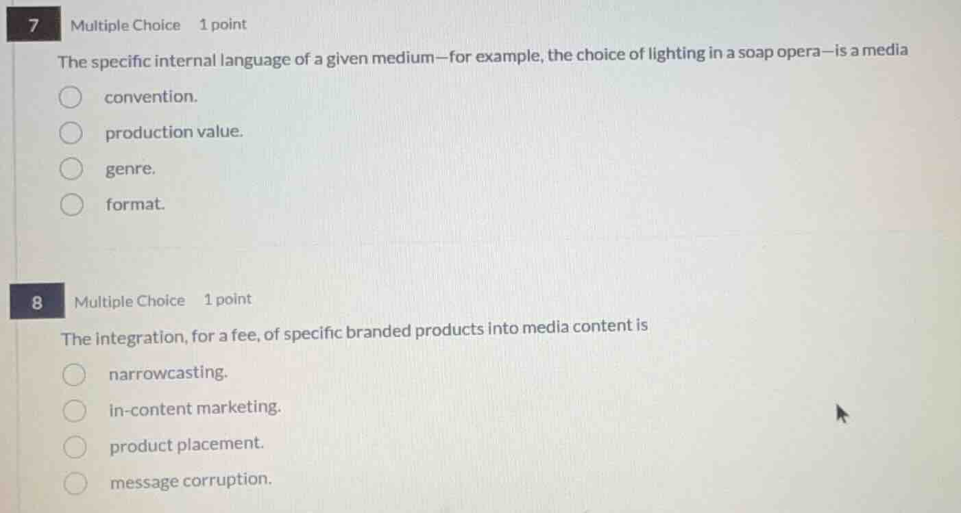 7 multiple choice 1 point the specific internal language of a given med…