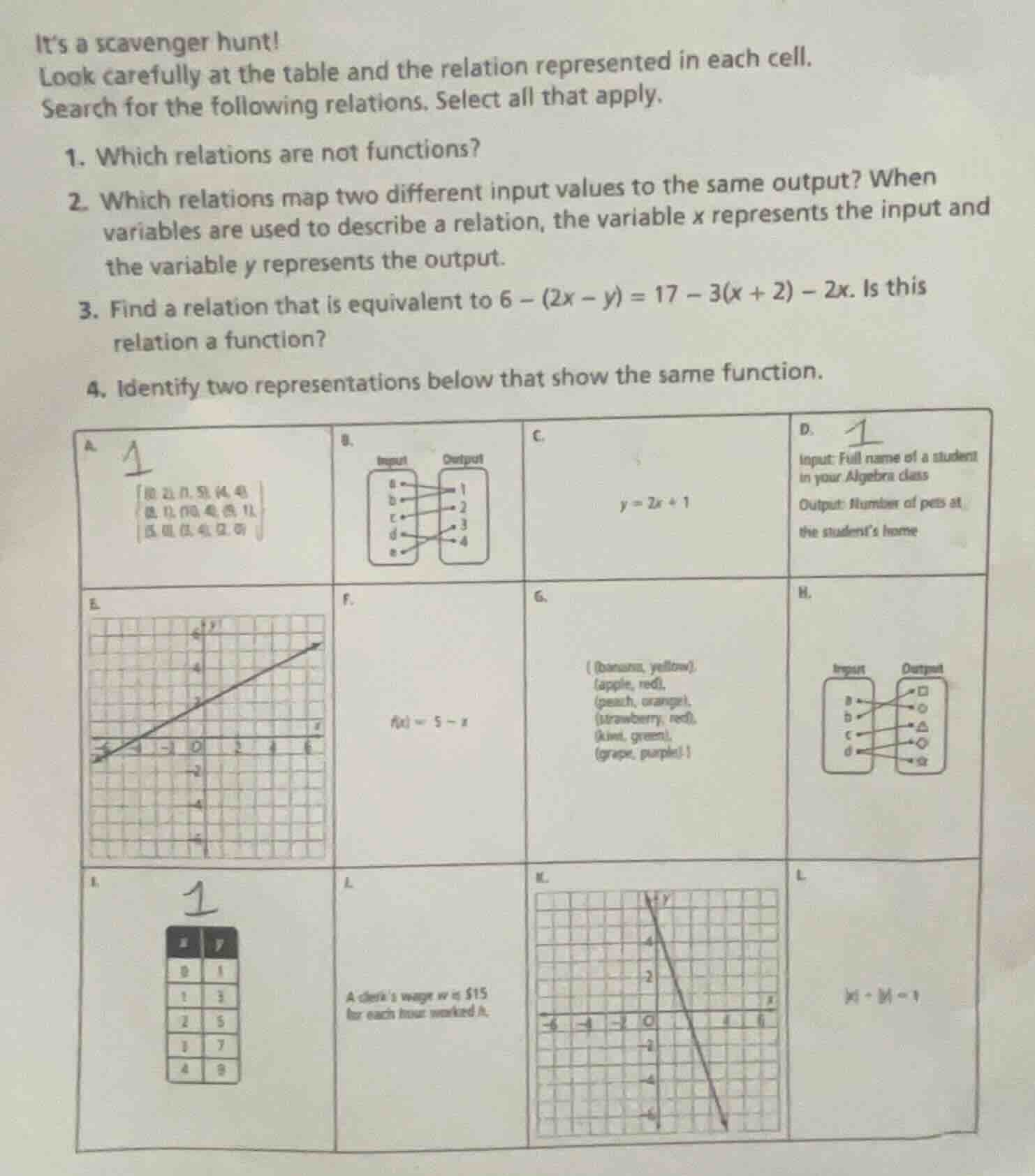 its a scavenger hunt! look carefully at the table and the relation repr…