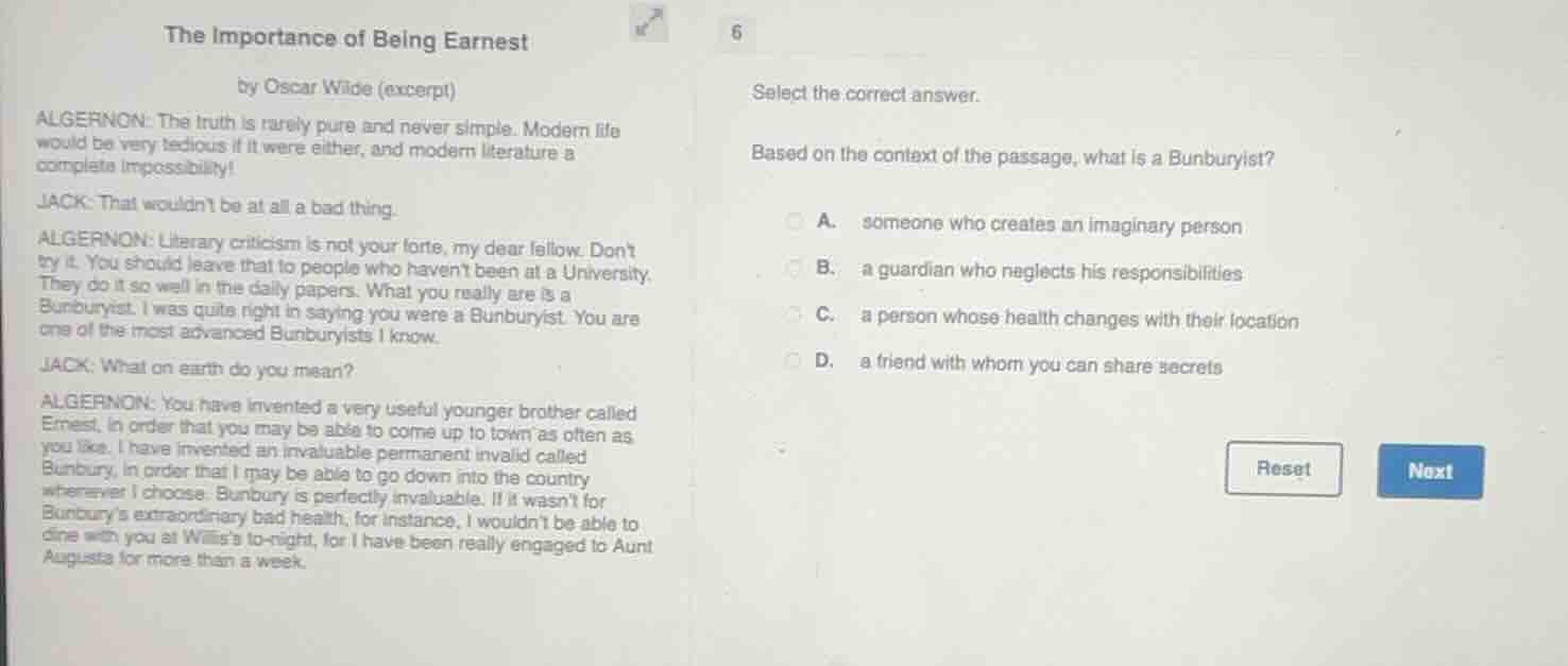 the importance of being earnest by oscar wilde (excerpt) algernon: the …