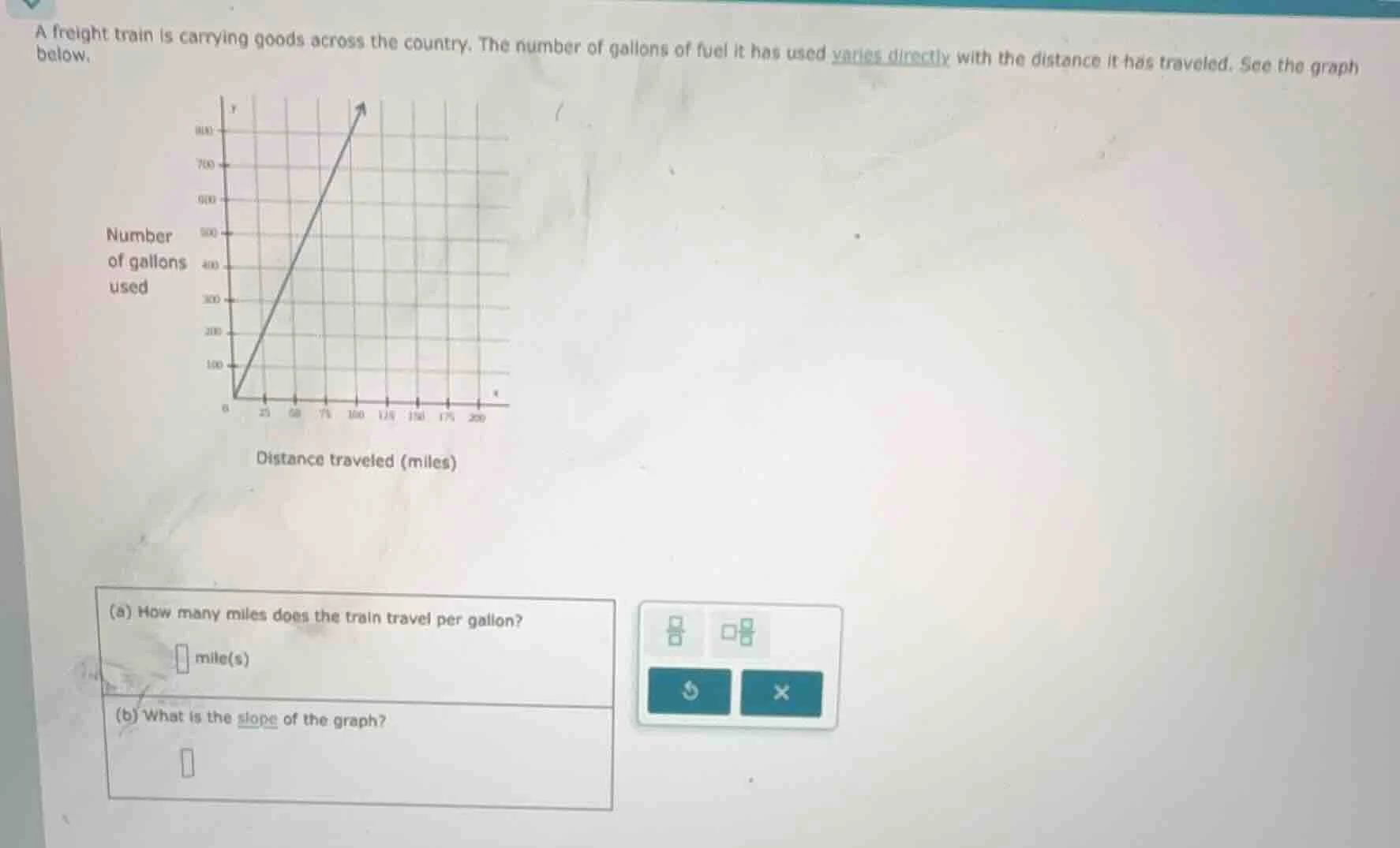 a freight train is carrying goods across the country. the number of gal…
