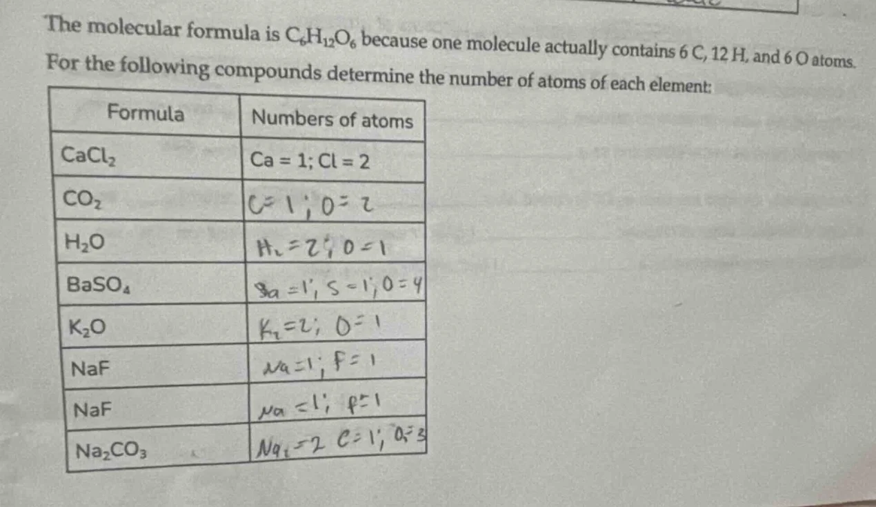 the molecular formula is $\\ce{c6h12o6}$ because one molecule actually …