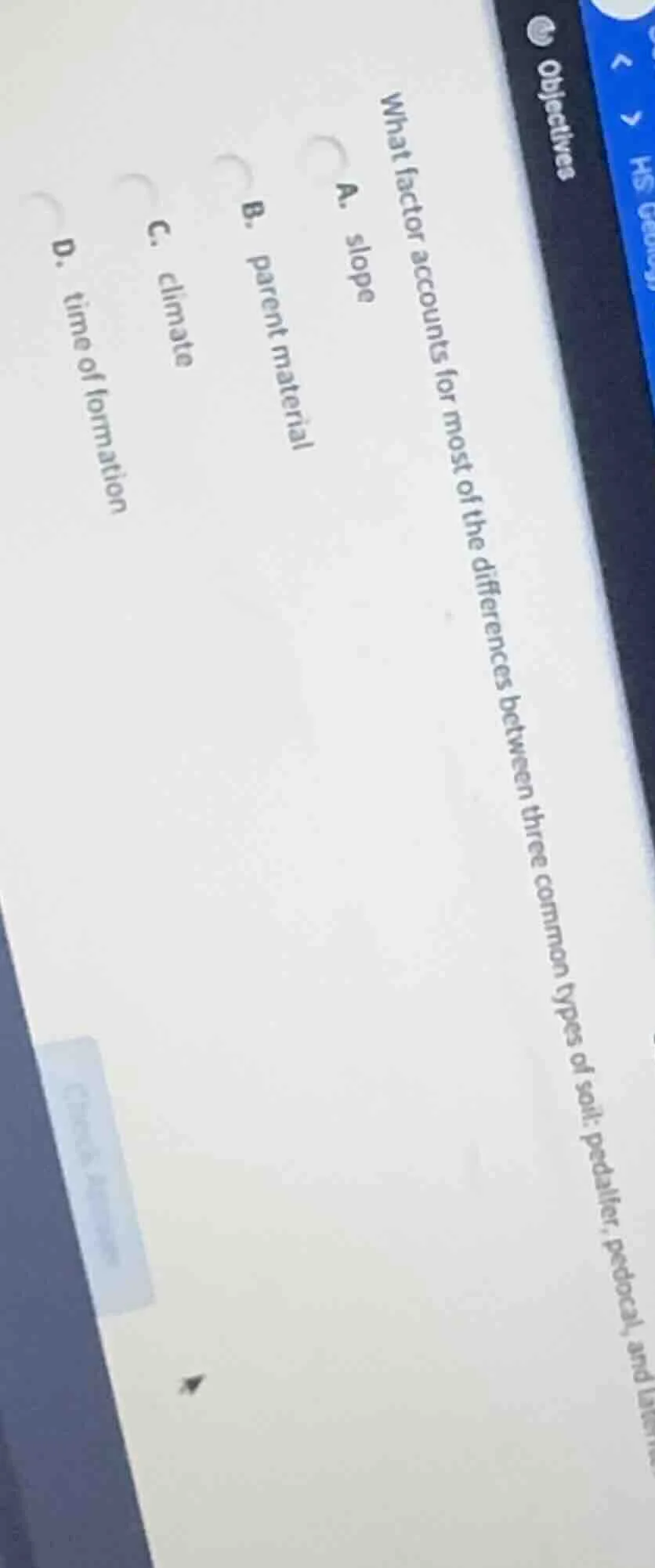 what factor accounts for most of the differences between three common t…